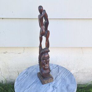 African Statue Made of Hard Wood